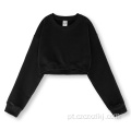 New Retro Belly Buttle Hot Girl Sweater